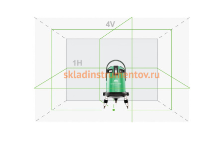 Лазерный уровень ADA 6D Servoliner GREEN с калибровкой А00500К