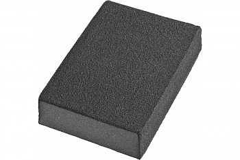 Губка шлифовальная четырехсторонняя AL2O3 средняя жесткость (100x68x26 мм; Р80) DEXX 35637-080