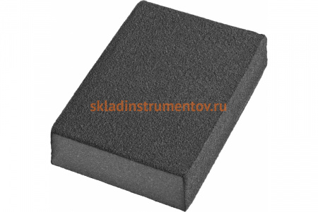 Губка шлифовальная четырехсторонняя AL2O3 средняя жесткость (100x68x26 мм; Р80) DEXX 35637-080