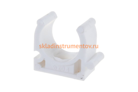 Крепление для трубы Энкор белое 350/3500 ф20 мм 45520