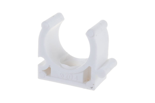 Крепление для трубы Энкор белое 350/3500 ф20 мм 45520