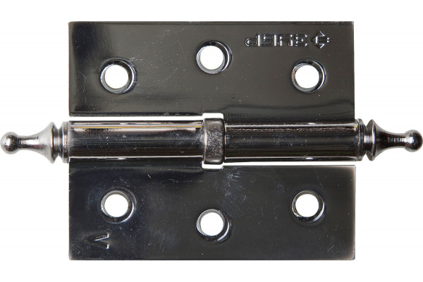 Дверная разъемная петля Зубр Эксперт 1 подшипник цвет хром CP левая с крепежом 75x63x2.5 мм 2 шт. 37605-075-2L