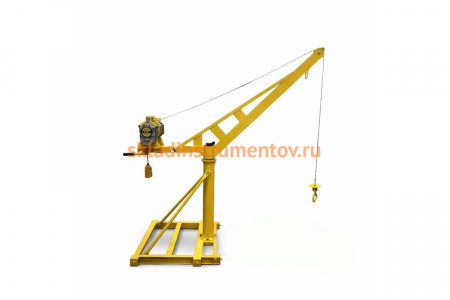 Мини кран OCALIFT г/п 400кг, с поворотной стрелой, вылет 130см, без лебёдки mini-130