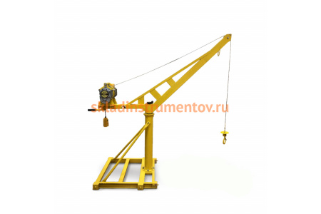 Мини кран OCALIFT г/п 400кг, с поворотной стрелой, вылет 130см, без лебёдки mini-130