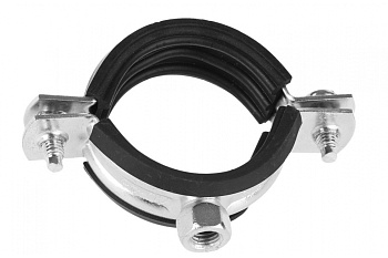 Трубный оцинкованный Хомут Зубр с гайкой, 1/4", 250 шт 37850-10-14-250