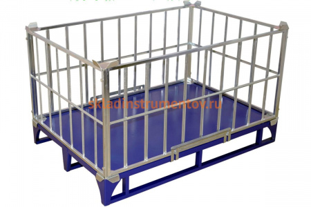 Каркасное ограждение паллеты RUSKLAD ОПК 500 цинк (800х1200х535)