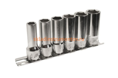 Набор 6-гранных головок торцевых (3/8"; 8-14 мм; 46 мм) 6 шт. JTC JTC-H306M