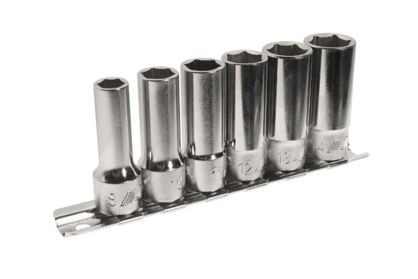 Набор 6-гранных головок торцевых (3/8"; 8-14 мм; 46 мм) 6 шт. JTC JTC-H306M