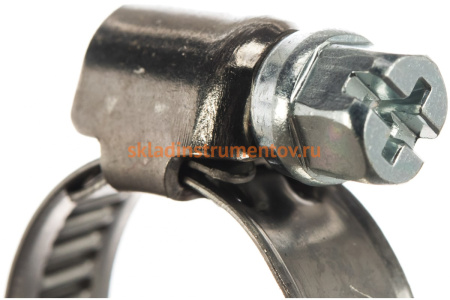 Червячный хомут 12-22мм, нержавеющая сталь JTC-ZN22