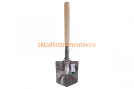 Саперная лопата СИБРТЕХ нержавеющая сталь, деревянный черенок 61439