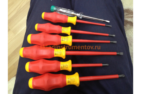Набор диэлектрических отверток 1160i/7 SATZ 6TLG / 6 PCS WERA WE-031575
