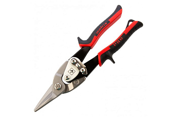 Ножницы по металлу Matrix PRO 250 мм, прямой рез, сталь CRMO, двухкомпонентные рукоятки 78322