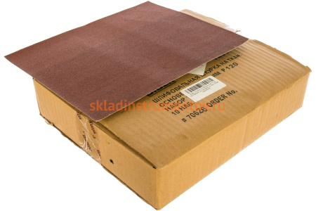 Шкурка шлифовальная на тканевой основе (10 пачек по 10 листов; 230х280 мм; Р120 ) Biber 70626 тов-080363