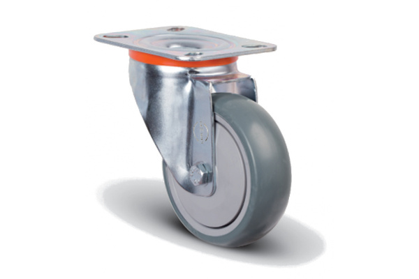 Колесо аппаратное поворотное с подшипником 80 мм MFK-TORG EM01-MBT-80