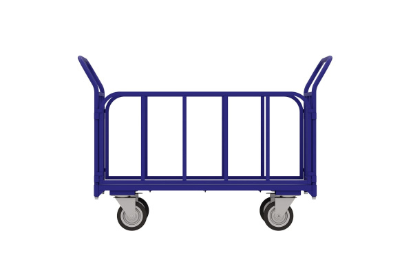 Тележка RUSKLAD платформенная с трубчатыми бортами ТБ 2 (600x900) d125мм Тележка RUSKLAD платформенная с трубчатыми бортами ТБ 2 (600x900) d125мм