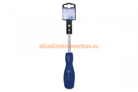 Силовая крестовая отвёртка с держателем Phillips 2 x100 мм МАСТАК 041-02102H