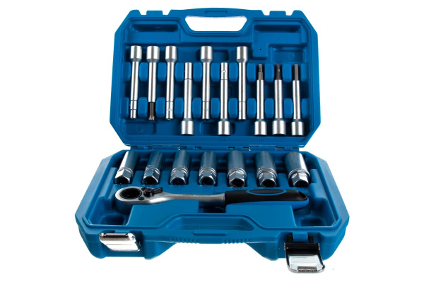 Набор инструмента для разбора стоек с проходной трещоткой, 18 предметов AV Steel AV-922058