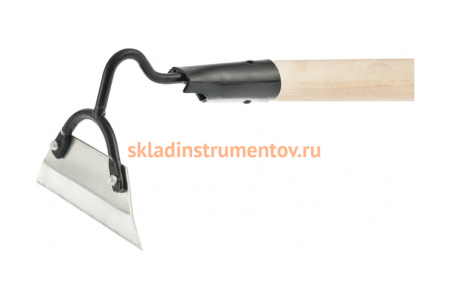 Мотыга из нержавеющей стали с черенком 150х50мм СИБРТЕХ Россия 62334