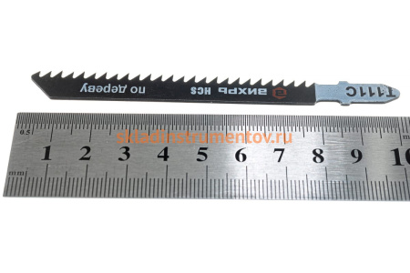 Пилки для лобзика Т111C по дереву, грубый рез 100х75 мм, 2 шт. Вихрь 73/10/5/7