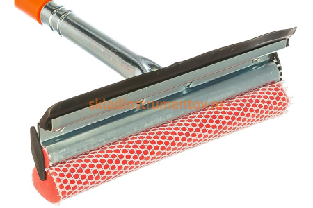 Щетка для мытья стекол Airline AB-G-01 с телескопической ручкой, поролоном и водосгоном 130 см