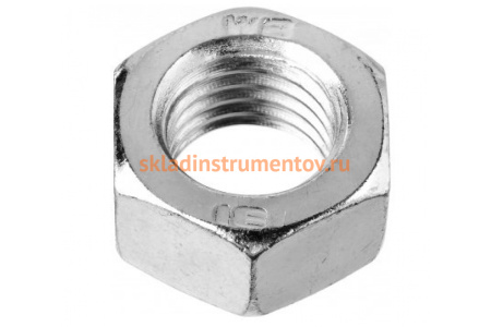 Шестигранная гайка ЗУБР DIN 934, класс прочности 8, оцинкованная, M20, ТФ0, 400 шт. 4-303530-20