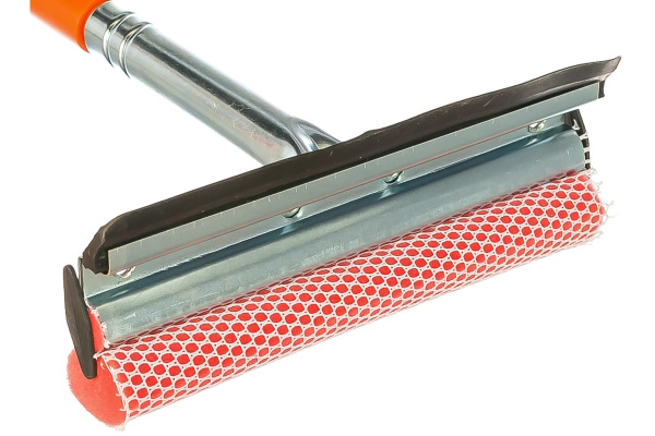 Щетка для мытья стекол Airline AB-G-01 с телескопической ручкой, поролоном и водосгоном 130 см