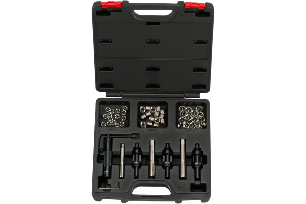 Набор для ремонта свечных гнёзд М10х1.0, М12х1.25, М14х1.25, 56шт FORCE 956G1