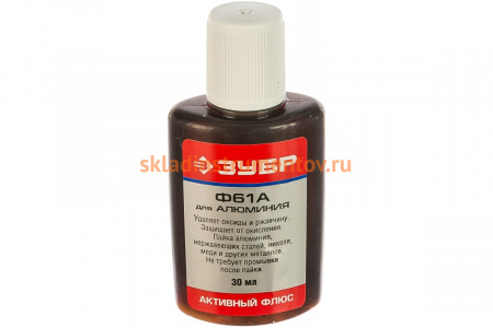 Флюс Ф61А (30 мл) для алюминия Зубр 55493-030