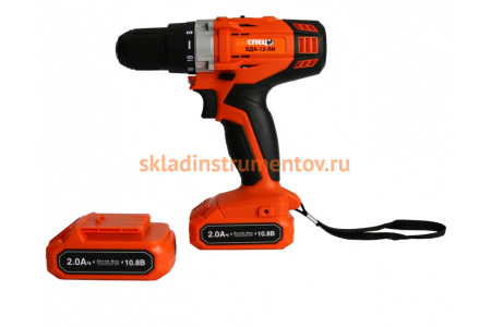 Аккумуляторная дрель-шуруповерт Спец БДА-12 Ли 3311