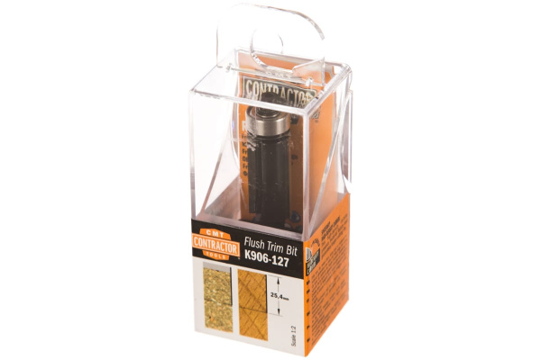 Фреза концевая обгонная с нижним подшипником Contractor (12.7x25.4 мм; Z 2) CMT K906-127