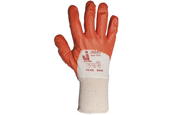 Защитные перчатки с нитриловым покрытием JetaSafety JN063/L