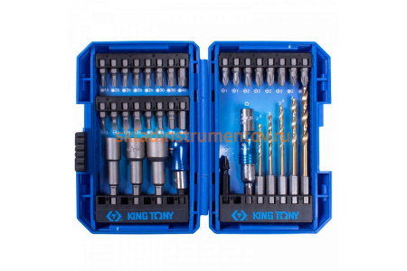 Набор 35 предметов для шуруповерта KING TONY 1035MR