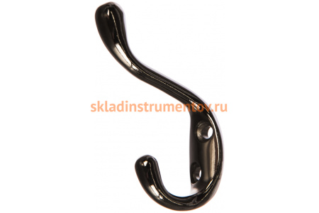 Мебельный крючок JET 586 двухрожковый, алюминий, черный никель CQ586A.002NP99