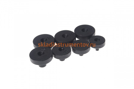 Набор адаптеров для развальцовки трубок 7шт 4,4.75,6,8,10,12,14мм ROCKFORCE RF-656AM-P