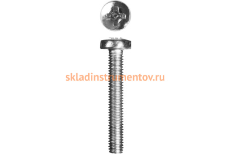 Винт ЗУБР DIN 7985 M4x16мм, 16шт, кл. пр. 4.8, оцинкованный, 303156-04-016