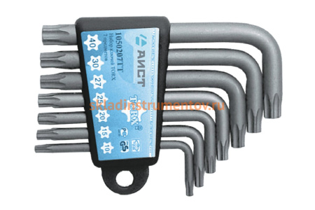 Набор Г-образных ключей TORX 7 предметов AIST 1054107TT 00-00004612