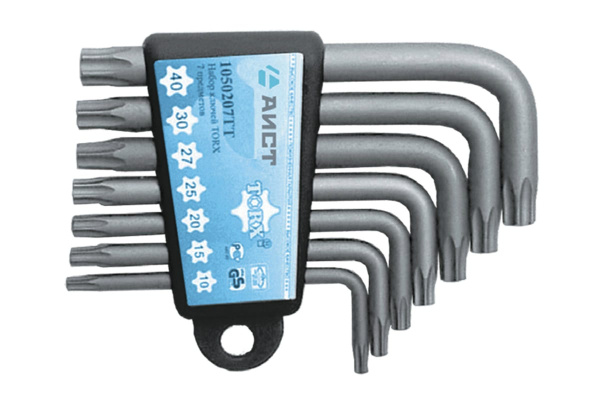 Набор Г-образных ключей TORX 7 предметов AIST 1054107TT 00-00004612