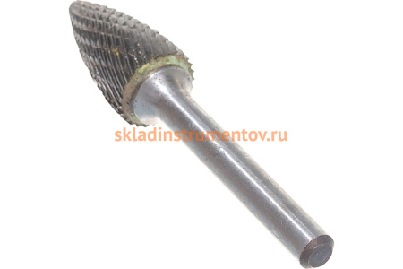 Борфреза твердосплавная гиперболическая с точечным торцом с двойной насечкой (14х25 мм; хвостовик 6 мм) ПНЕВМО-ТРЕЙД G1425-M06