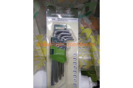 Набор шестигранных дюймовых ключей 9 шт ДТ/40 Дело Техники 561590