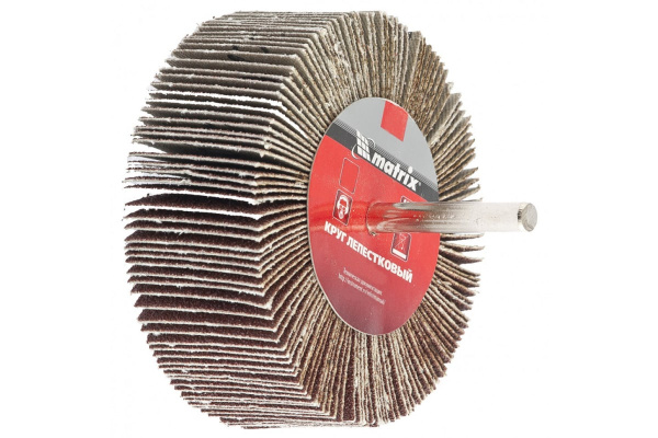 Круг лепестковый (P60; 80x40x6 мм) для дрели MATRIX 74152