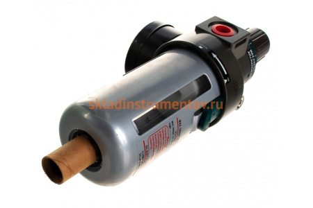 Фильтр влагоотделитель Jonnesway JAZ-0532 с регулятором давления для пневмоинструмента 1/4" 47507