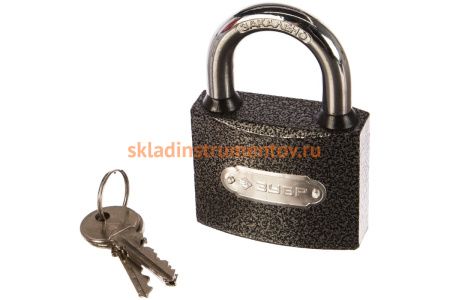 Навесной замок 63 мм ЗУБР МАСТЕР 3712-60_z01