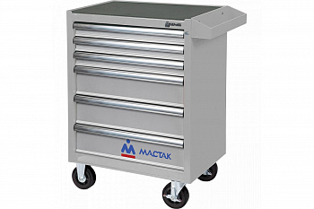 Инструментальная тележка МАСТАК серии ОПТИМА, 6 полок, серая 521-06581MG