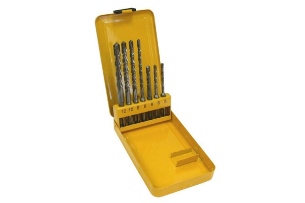 Набор буров SDS-plus 7 шт. (5х50х110; 6х 50х110; 8х 50х110; 6х100х160; 8х100х160; 10х100х160; 12х100х160 мм) Энкор 10997