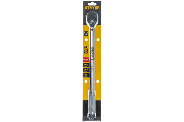 Динамометрический ключ Stayer 1/2", 28-210 Нм, Professional 64064-210_z01