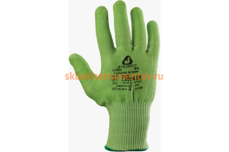 Перчатки из полиэтиленовой пряжи от порезов Jeta Safety Самурай 02 Грин, 5 класс, размер XL, JC051-С02/XL/10 Перчатки из полиэтиленовой пряжи от порезов Jeta Safety Самурай 02 Грин, 5 класс, размер XL, JC051-С02/XL/10