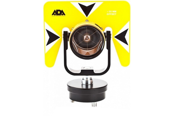 Отражатель однопризменный с диодной подсветкой AK-18 Light желтый (64 мм; константа 30 мм) ADA A00125