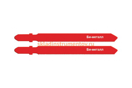 Полотно по металлу для электролобзика Курс 100 мм 24 зуба би-метал EU хвостовик 41095 2 шт.