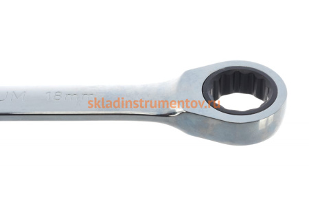 Комбинированный трещоточный ключ 18мм JTC-3038