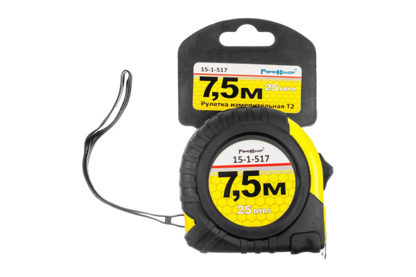 Рулетка T2 7,5 м, 25 мм РемоКолор 15-1-517